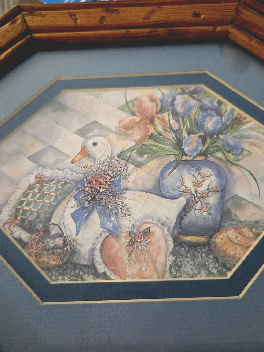 Vintage Paula Vaughan A Breath of Spring Wooden Keepsake Box Cottagecore